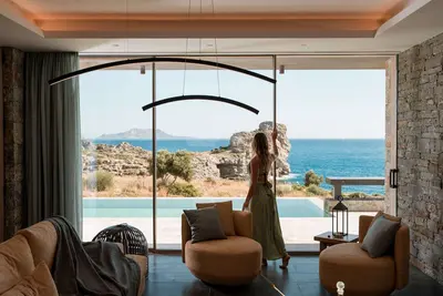 Image de SeaCrete villa, heated pool, hamam and private beach!