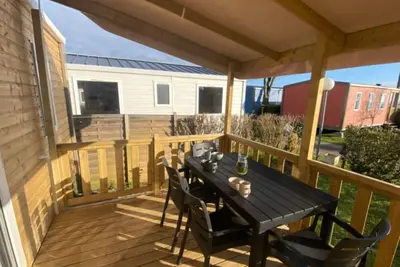 Image de Mobil-home confortable avec terrasse pour 4 personnes