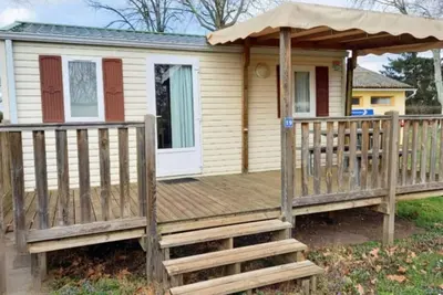 Image de Mobil home confortable avec terrasse pour 4 personnes