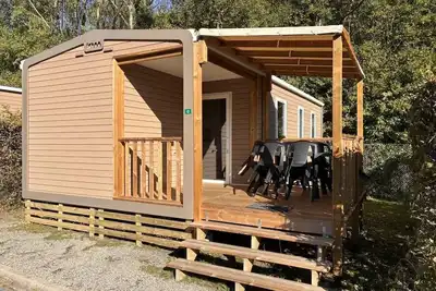 Image de ZEcamping 3 étoiles locatif Tv Lv clim 35m2 6 pers