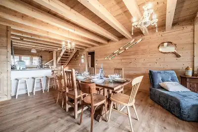 Image de Maison de vacances « Le Chat Perché » avec vue sur la montagne et jardin privé