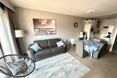 Charming apartment direct access beach Blankenberge