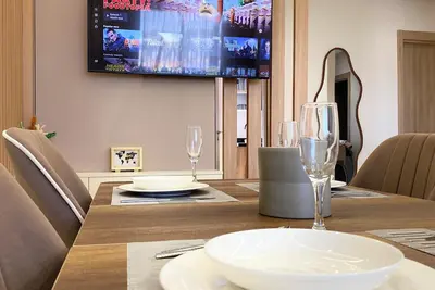 Image de Retraite avec vue sur le coucher de soleil à 900 m de la plage 🏖️