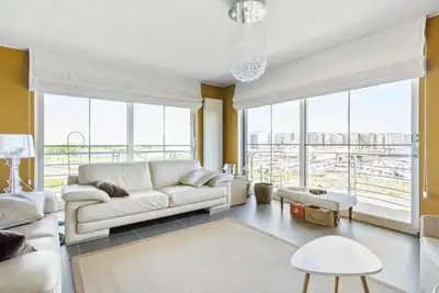 Image de Appartement attrayant avec vue sur les dunes