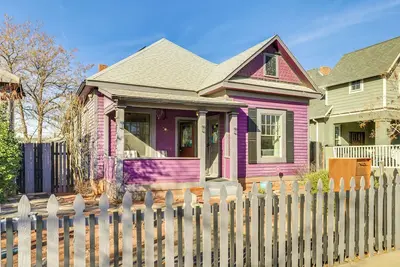 Deck & Home Office: Walkable Albuquerque Home