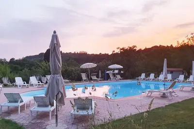 Image de Maison de vacances 'L'antica Valle – Semia' avec piscine, jardin partagés et Wi-Fi