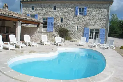 Image de Maison de charme, 12p, spacieuse, piscine, belle vue, clim, equip. handicapes