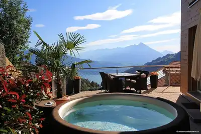 Image de swissmountainview - sunny & quiet - terrace, Jacuzzi, view to lake + mountains