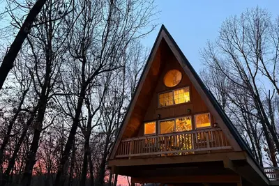 Image de A Frame Cabin In The Woods