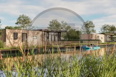 Image de Maison confortable à Vinkeveen avec vue sur le port