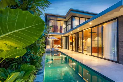 Image de Stylish Luxury Villa with Ricefield View