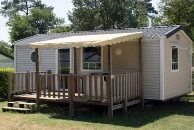 Image de ZEcamping 4 étoiles 3km plage parc aquatique mobil-home clim 29m2