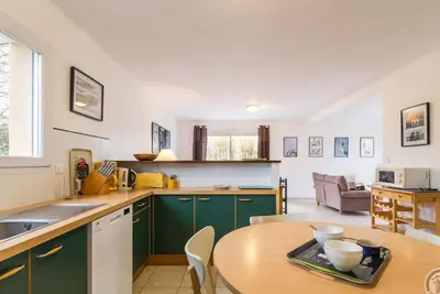 Maison avec animaux admis, parking - 6 pers.