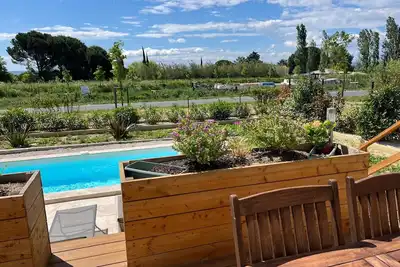 Image de Maison avec piscine, vue sur le Canal du Midi