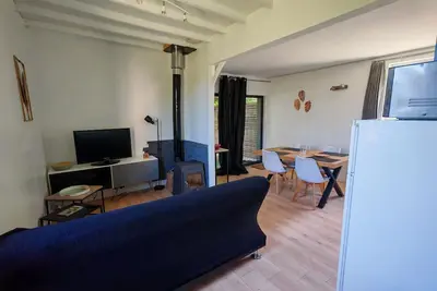 Image de Maisonnette sur parc 1 hectare, accès direct lac, piscine, ponton bateaux