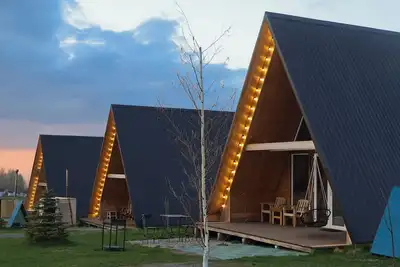 Image de Charming AFrame Aqua villa with mointain view in Almaty