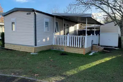 Image de Mobil home 6 personnes dans camping avec piscines à Biscarrosse Lac
