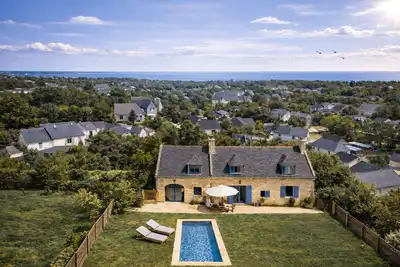 Image de Villa de charme avec piscine chauffée • Sainte-Marine • Village et plages à pied