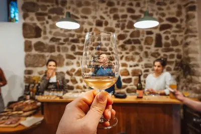 Image de Grande maison de campagne en Ardèche au milieu d'un vignoble avec piscine.