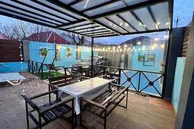 Image de Cozy A-Frame house in Gabala. \nNature retreat with mountain view and Heated pool