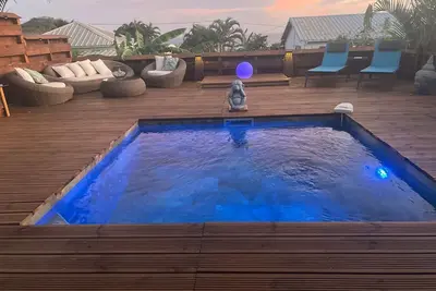 Image de Jungle Lodge PRIVÉ -Vue Mer-100 M2 Terrasse