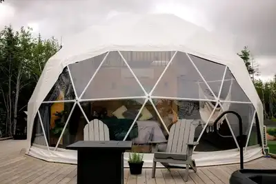 Image de Getaways to the Canadian Countryside in this Lovely Dome Rental in Nova Scotia