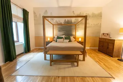 Image de Apartment in Otočac with private sauna, terrace, and feng shui design.