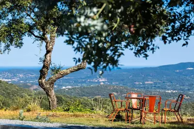 Image de Mas provençal vue mer | piscine chauffée, tennis, pétanque | 20 min St-Tropez