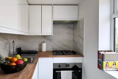 Image de One bedroom Flat Clapham Junction, living room. Kitchen, washing machine, WiFi