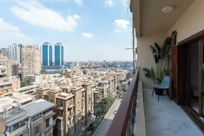 Image de Fantastic view over Zamalek I 3-room apartment Luxury Apartment I Balcony Jacuzzi