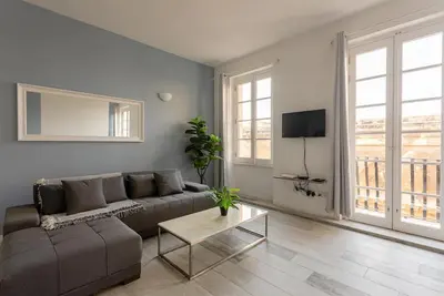 Image de Terrasse sur le toit et vues sur la mer - Unique appartement 1 chambre à La Valette