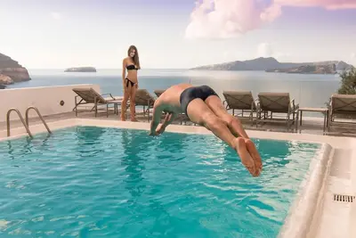 Image de Villa Eirenis, Divine Sea Views, Private Pool, Furnished Terrace, Santorini