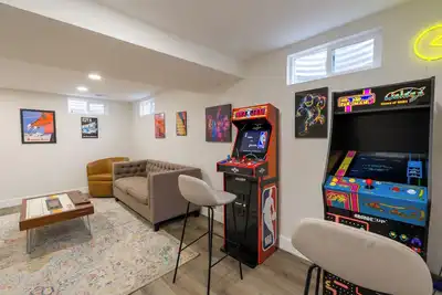 Denver Hideaway | Arcade Room + Broncos