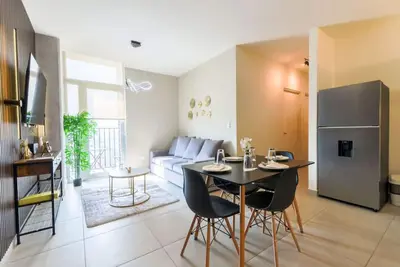 Image de ¡Cerca de Fundidora! 6 personas, Gym & Wifi 2BR1br