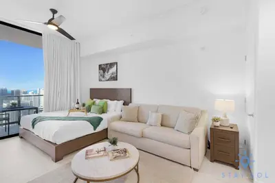 Image de Beautiful Studio with Private Balcony, Gym & Pool