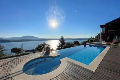 Image de Luxus-Gartenwohnung mit Infinity-Pool & Traum-Seeblick – Belgirate Lago Maggiore