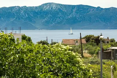 Image de Appartement de deux chambres avec le balcon et la vue sur le mer Sucuraj, Hvar (A-25285-b)