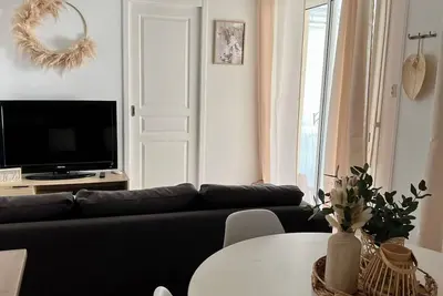 Image de Maison neuve, décoration bohème avec pergola/ jardin/ Clim/ Wifi / 4 personnes