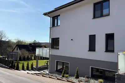 Image de Modern, cozy vacation rental in Nieste with a terrace & views of the countryside