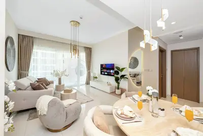 Image de Luxus 1 Bedroom · Blick auf die Palme · Privatstrand & Pool