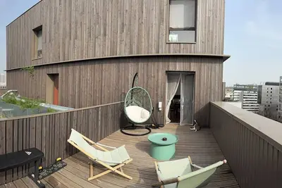 Image de Duplex Rooftop 80m² avec terrasse vue Tour Eiffel