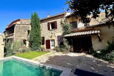 Image de Escapade de charme 3 *dans mas de village médiéval 7km d’Uzès. Piscine-Clim-Vue