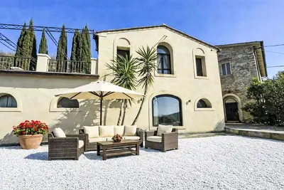 Image de Maison de vacances privée avec Wifi, piscine privée, climatisation, Tv, terrasse, vue panoramique