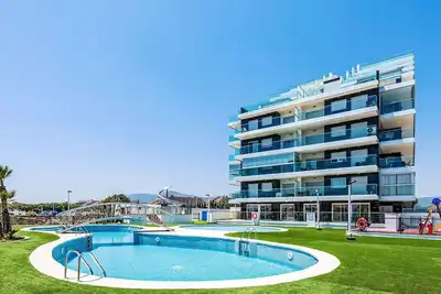 Image de Joli appartement pour 4 personnes avec climatisation, Wifi, piscine, Tv et terrasse