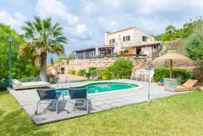 Image de 'Sa Caseta' à Majorque avec vue sur la montagne, piscine privée et Wi-Fi