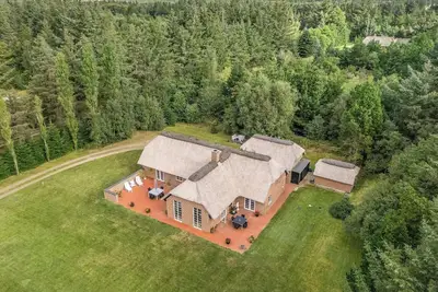 Image de Lovely thatched holiday home with spa and sauna.