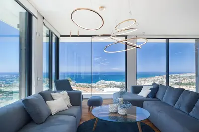 Image de Lux 250m New Villa E with heated pool, ocean view