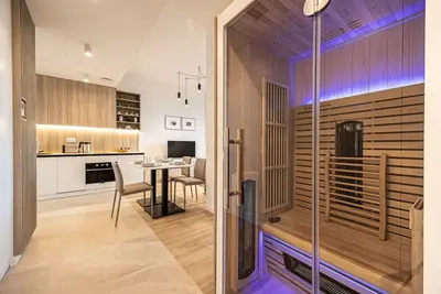 Image de Cozy seaside apartment with private sauna