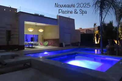 Image de Villa de charme avec piscine et spa, bar rooftop avec vue Atlas - 3 Suites