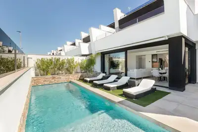 Image de Villa « Chalet avec piscine à San Javier » avec piscine privée, Wi-Fi et climatisation